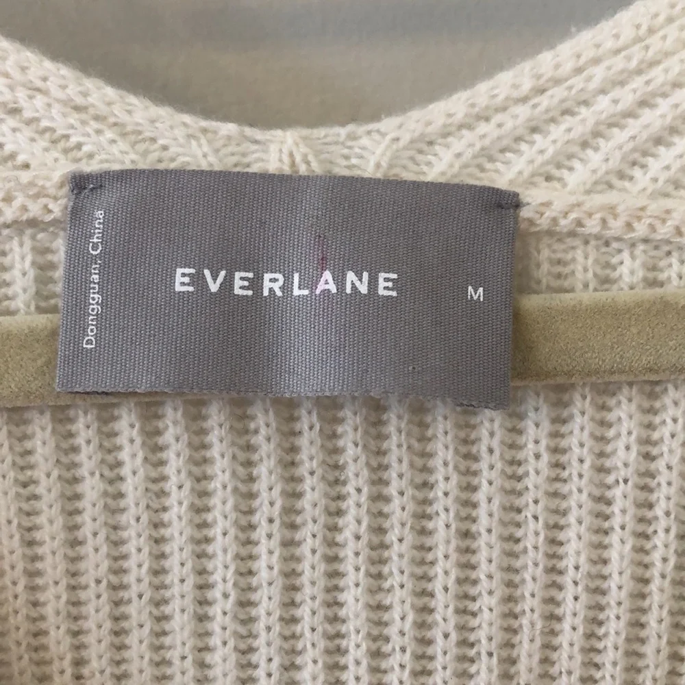 Everlane ivory cashmere sweater size medium - Picture 2 of 6